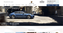 Desktop Screenshot of porschestlouis.com